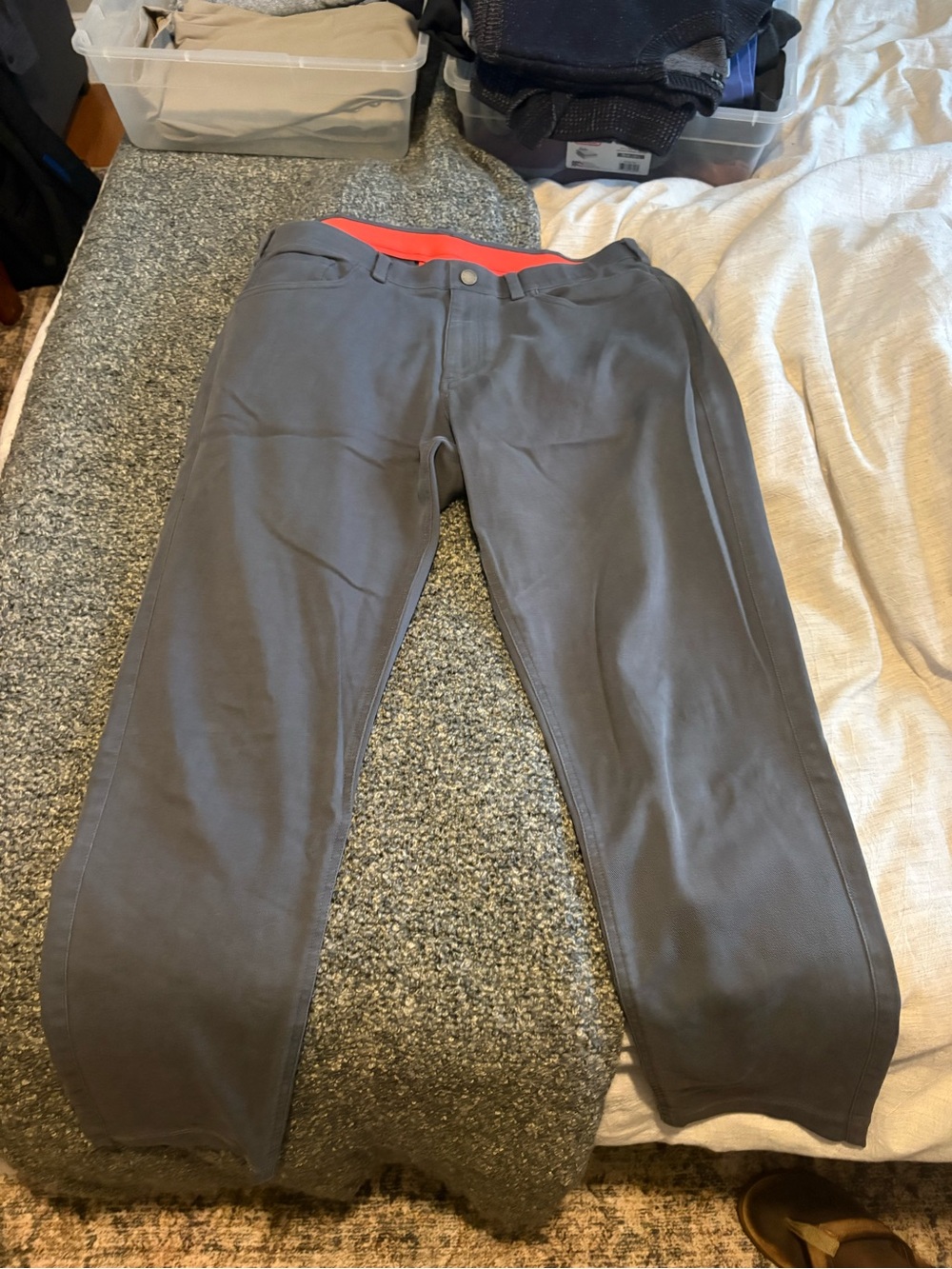 Men's Redvanly Charcoal Gray Pants